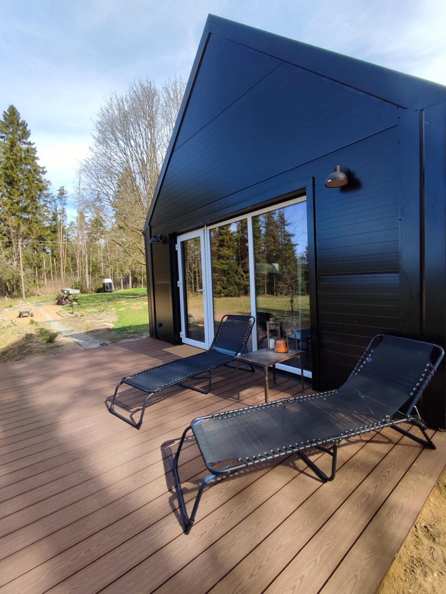 Modern Sauna Cabin In Horse Ranch Liyeplauke Luaran gambar